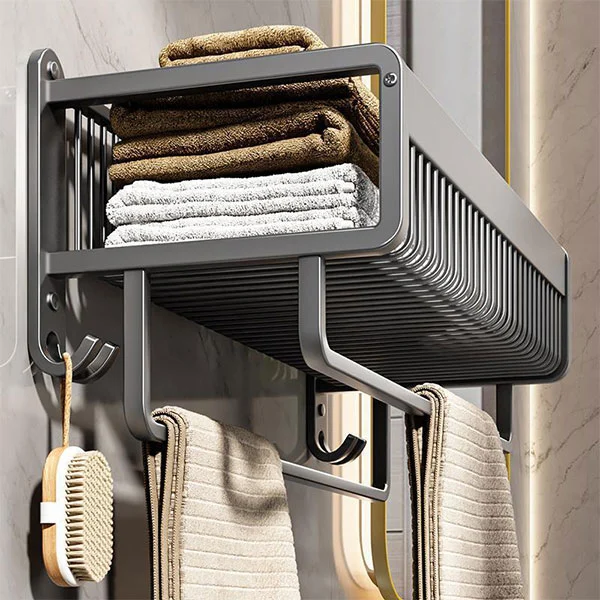 No Drill Metal Bathroom Wall Mounted Towel Rack No Drill Metal Bathroom Wall Mounted Towel Rack